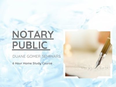 Notary Public 6 Hour Home Study