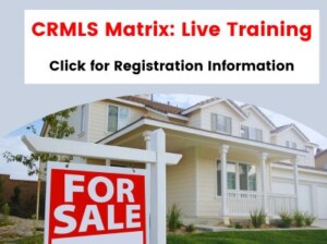 CRMLS Virtual Training on Matrix: Agent Essentials