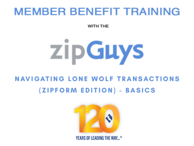 Navigating Lone Wolf Transactions (zipForm Edition) – Basics