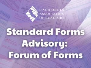 Standard Forms Advisory: Forum of Forms
